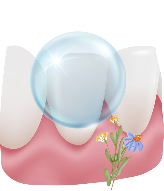 Illustration of a sparkling clean tooth